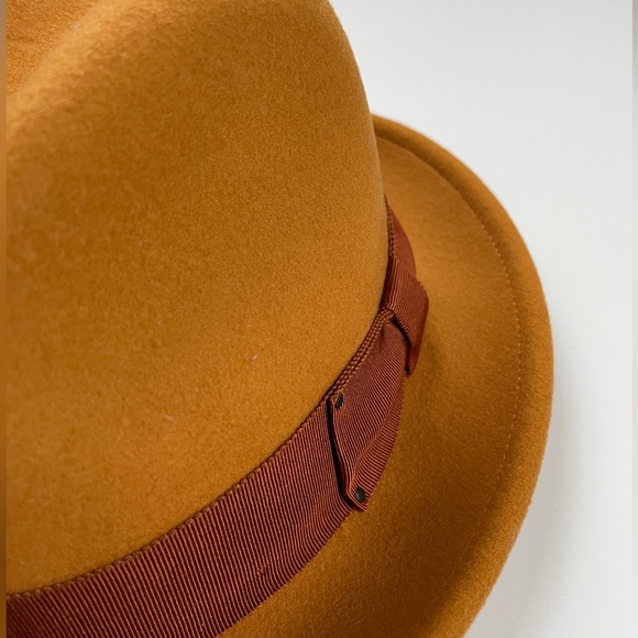 Bailey of Hollywood Wool Tino LiteFelt Fedora Hat Camel Brown Size Small - Picture 7 of 7